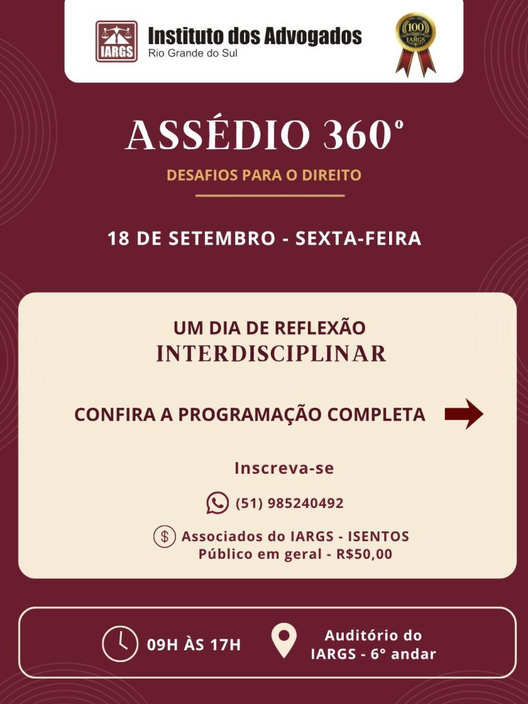 Cartaz: Semana da advocacia gaúcha